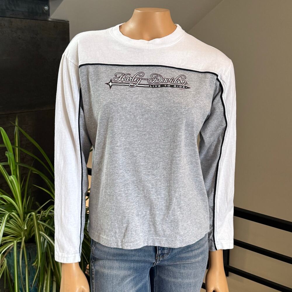 Vintage 2004 Harley Davidson Trev Deeley Vancouver BC Shirt Medium Made in USA